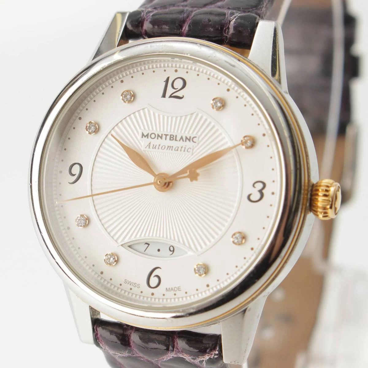 [Montblanc] Mont Blanc Boheme Automatic Watch Automatic 111058 Purple x Silver [Appraised/Genuine Product Guarantee] 175942