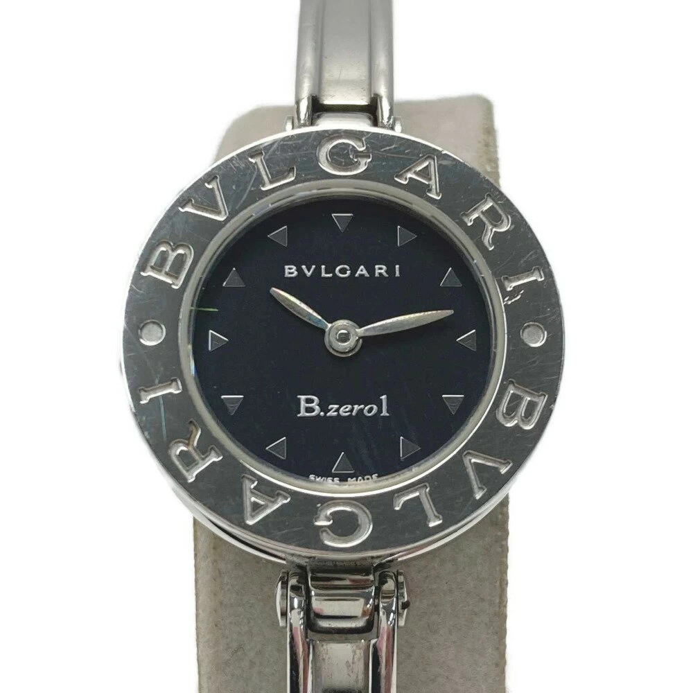 ☆ BVLGARI BVLGARI B-ZERO1 BANGLE WATCH BZ22S BLACK QUARTZ LADIES WITH BOX AND INSTRUCTIONS B RANK