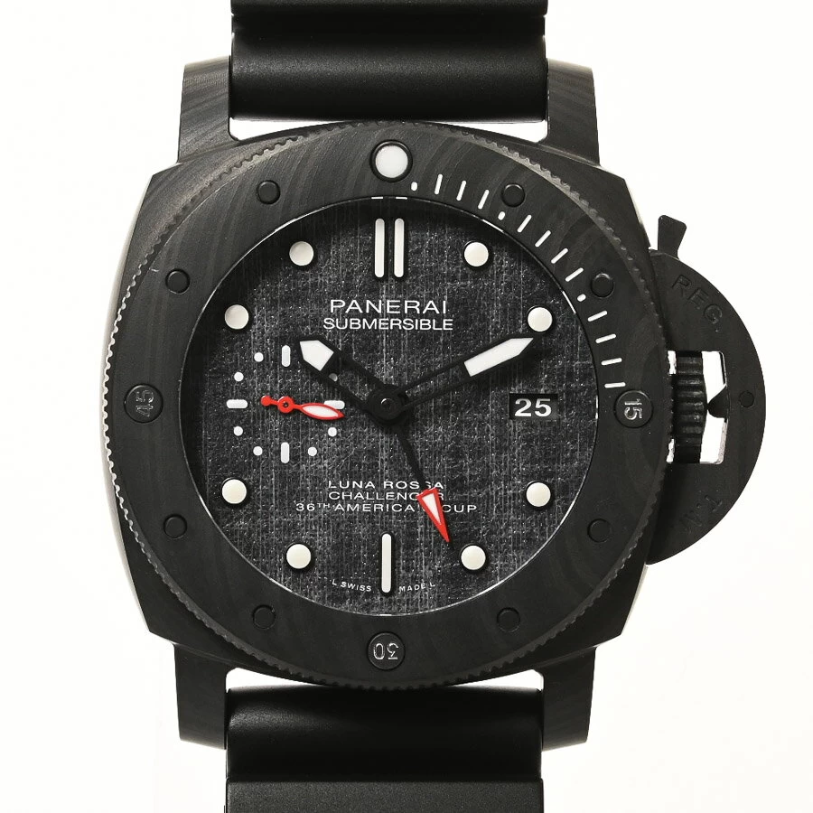A product Panerai Submersible Luna Rossa PAM01039 V number black 