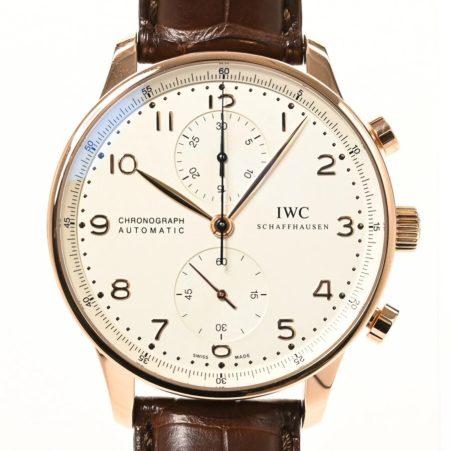 A grade I Dublin Portuguese Chronograph IW371480 silver 