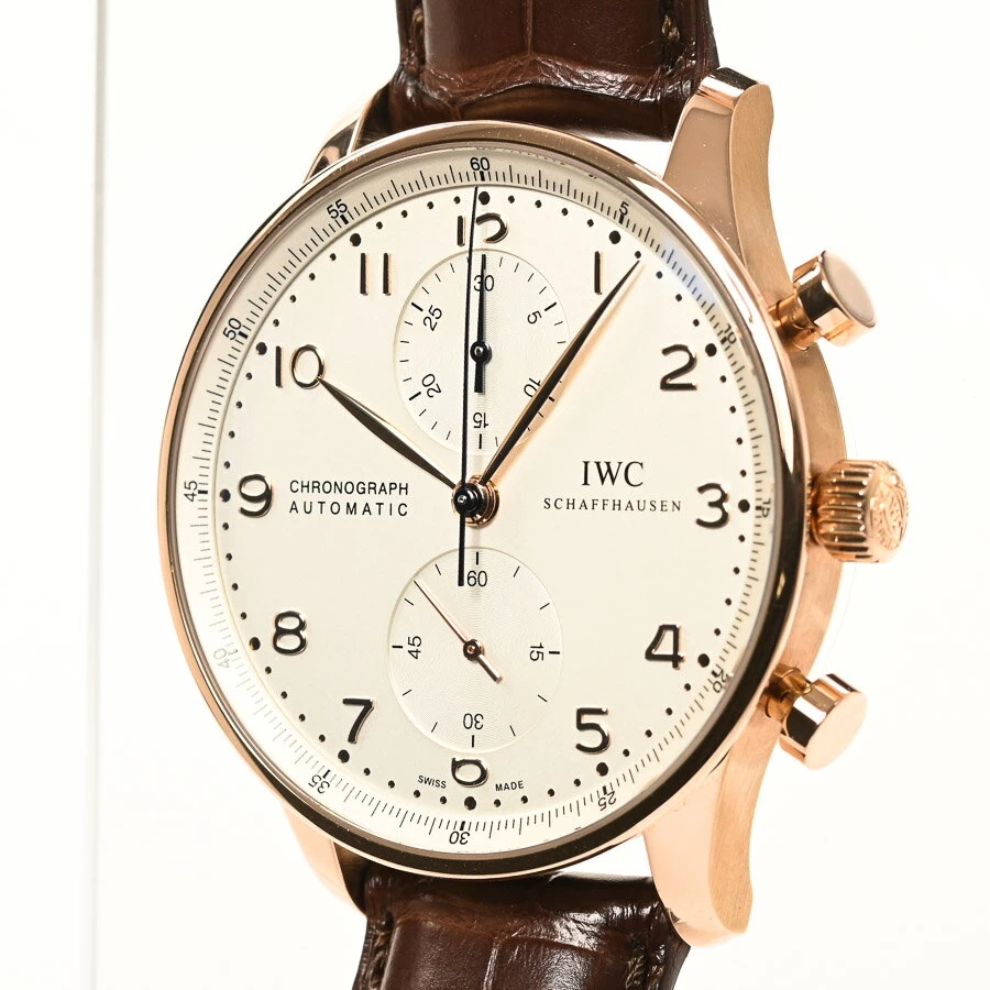 A grade I Dublin Portuguese Chronograph IW371480 silver 