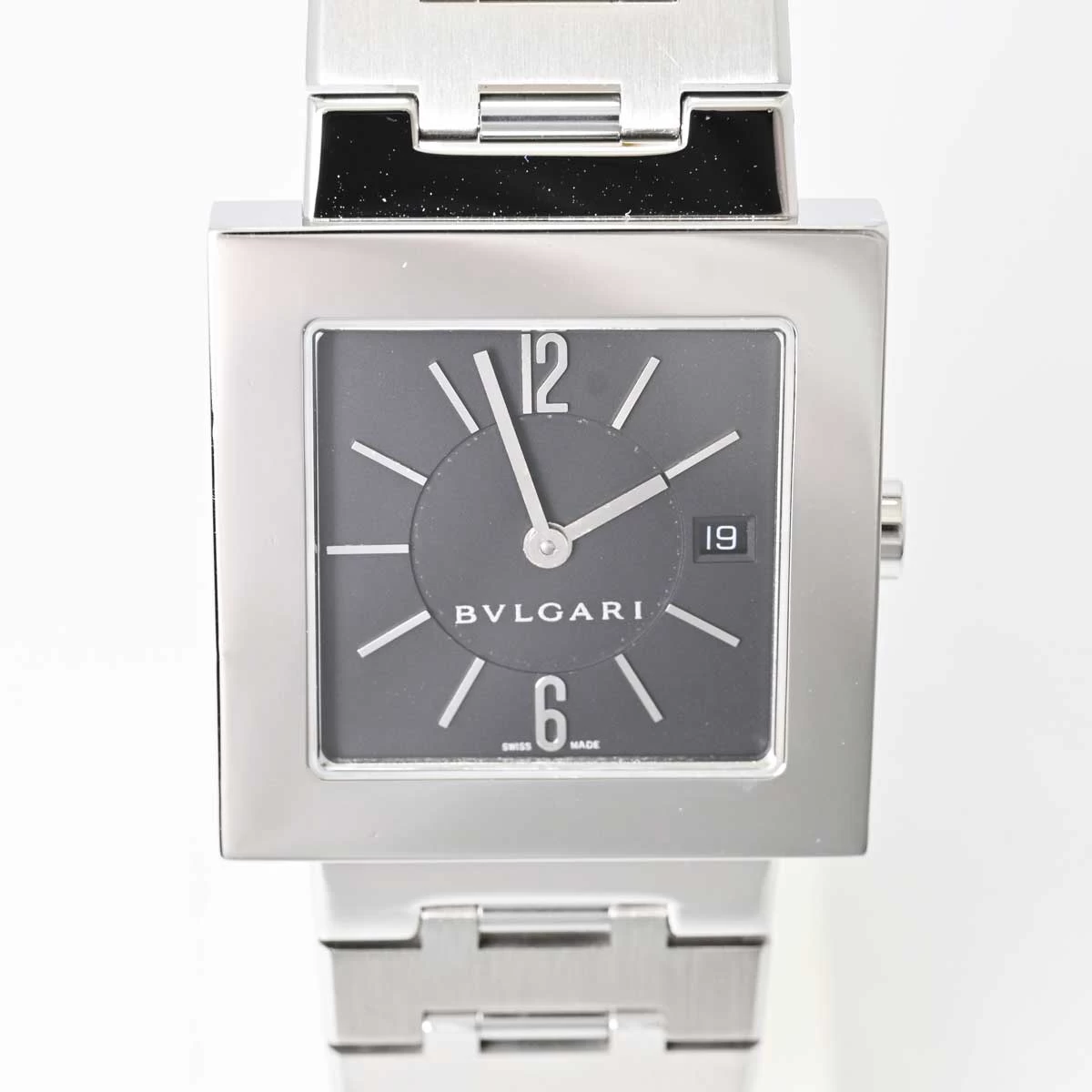 (7872) [Bulgari] Bulgari BVLGARI SQ 29 SSD Square Quartz Date Boys [Watch (Boys)]　