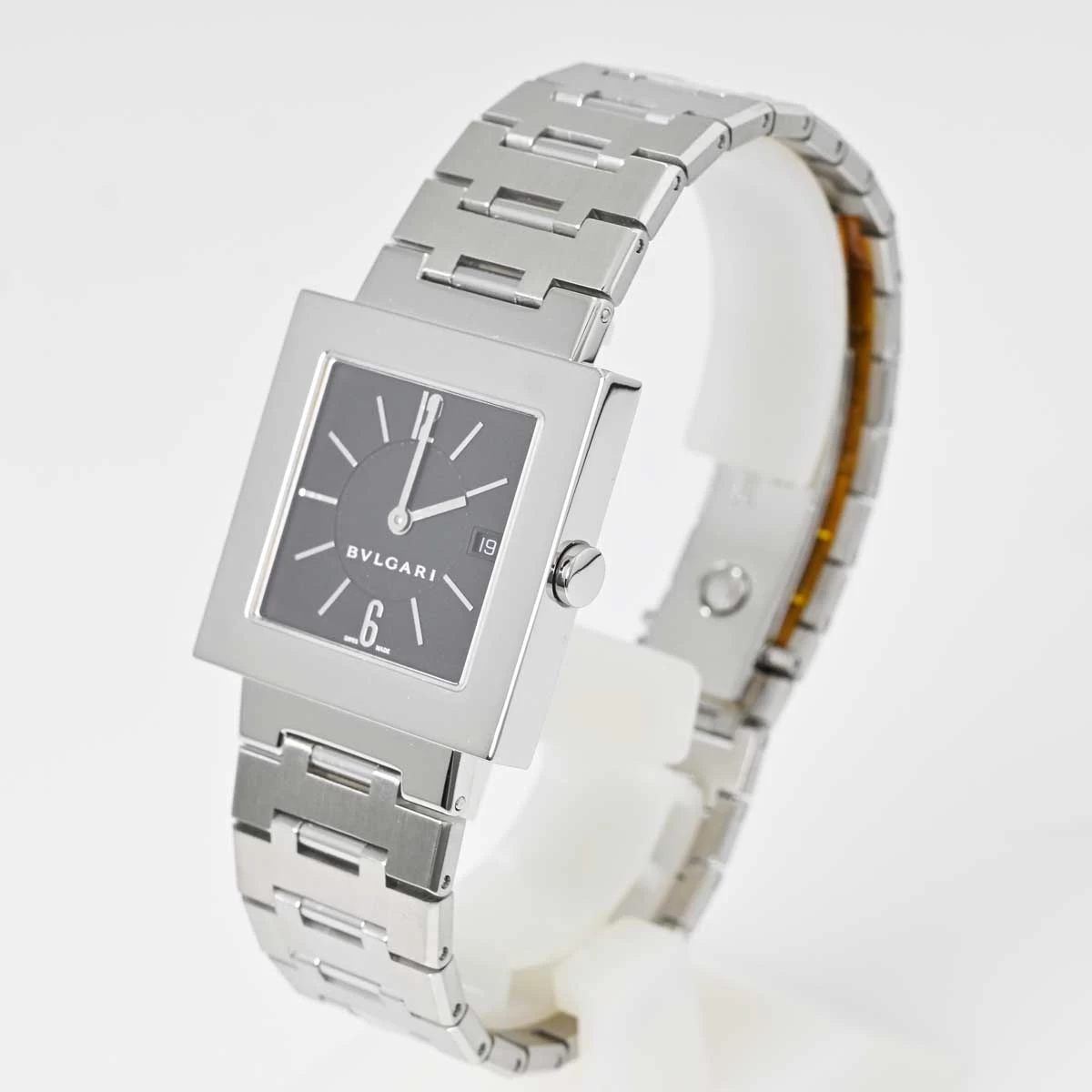 (7872) [Bulgari] Bulgari BVLGARI SQ 29 SSD Square Quartz Date Boys [Watch (Boys)]　