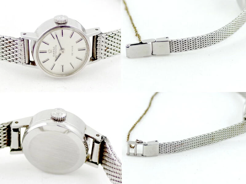 Rare Omega Omega DeVille Devil 551.037 Cal.661 24 Stones Silver SS Stainless Steel Ladies Devil Automatic Antique Vintage
