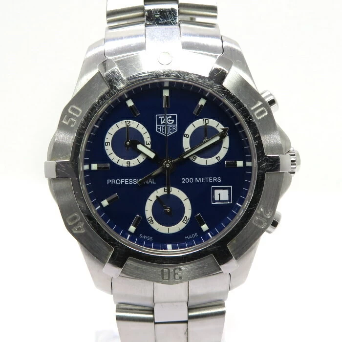 tagHeuer Exclusive 2000 Chronograph Quartz SS Blue Dial CN111G.BA0337