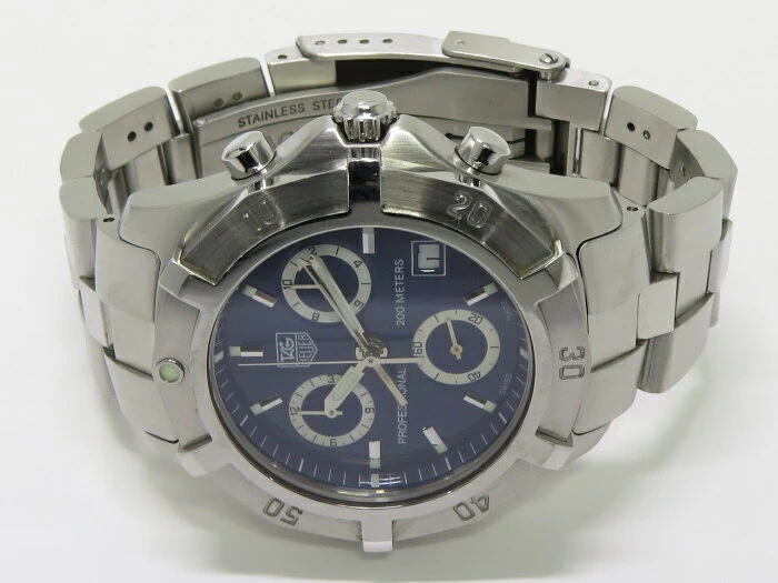 tagHeuer Exclusive 2000 Chronograph Quartz SS Blue Dial CN111G.BA0337