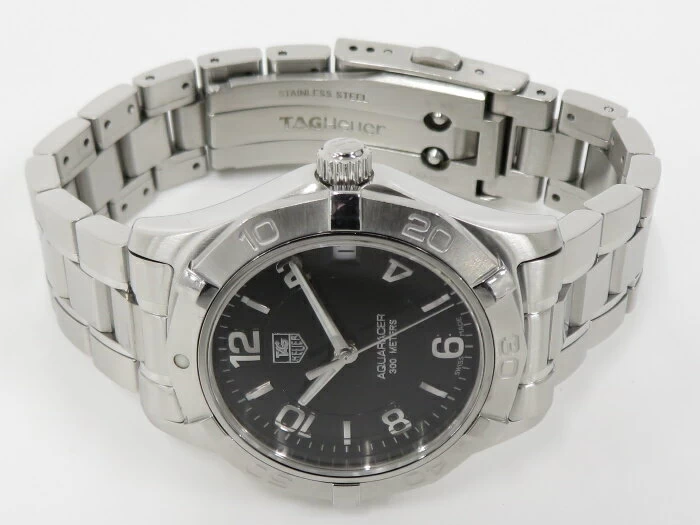 TAG HEUER AQUER AQUARACER LADIES WATCH QUARTZ SS BLACK DIAL WAF1310
