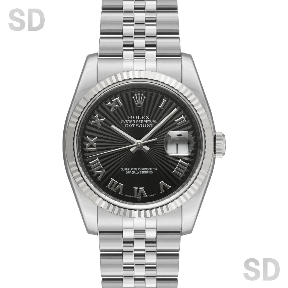 ROLEX ROLEX DATEJUST 36 116234 BLACK SUNBEAM/ROME 