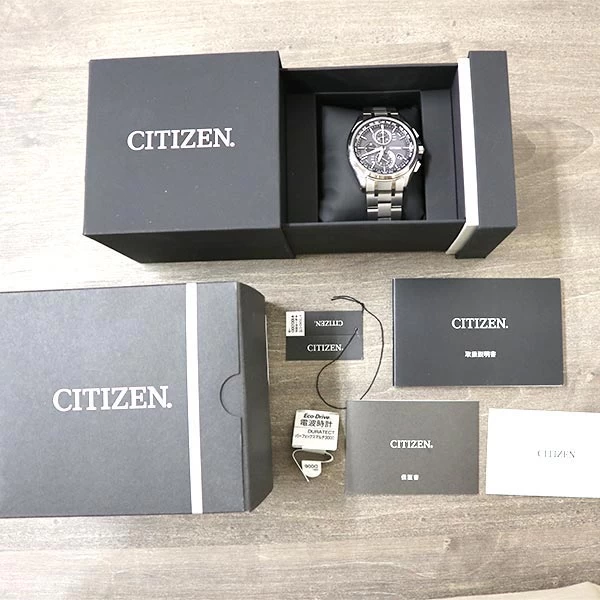 Citizen Atessa ATTESA Direct Flight Eco-Drive Solar Radio Chronograph AT8040-57E Watch