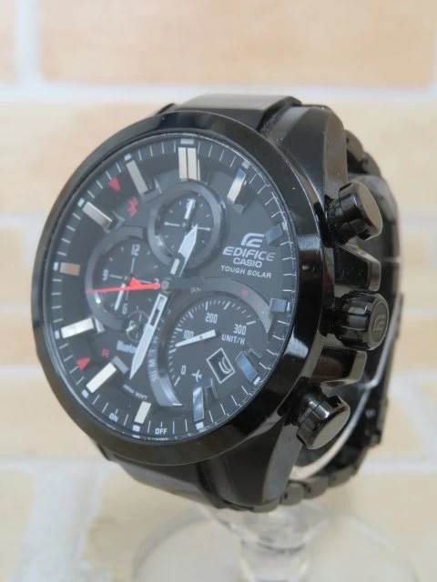  EDIFICE Edifice Casio Analog Solar Cell EQB-500 Black 111333766