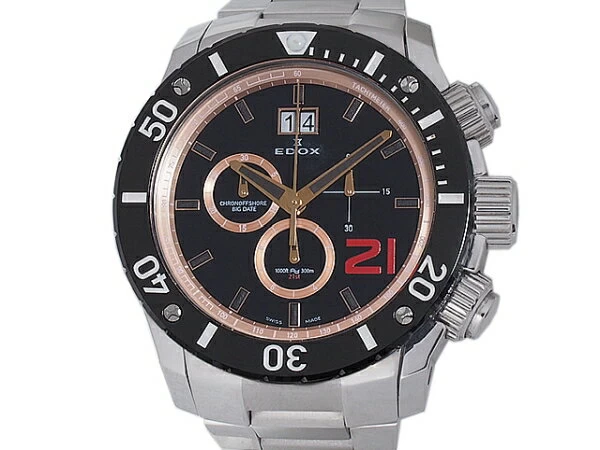 “” EDOX CLASS ONE CHRONO OFFSHORE BIG DATE 10020-3-NIR2 A.M.L LIMITED 21 BOX WITH WARRANTY [SAITAMA] [N5322]