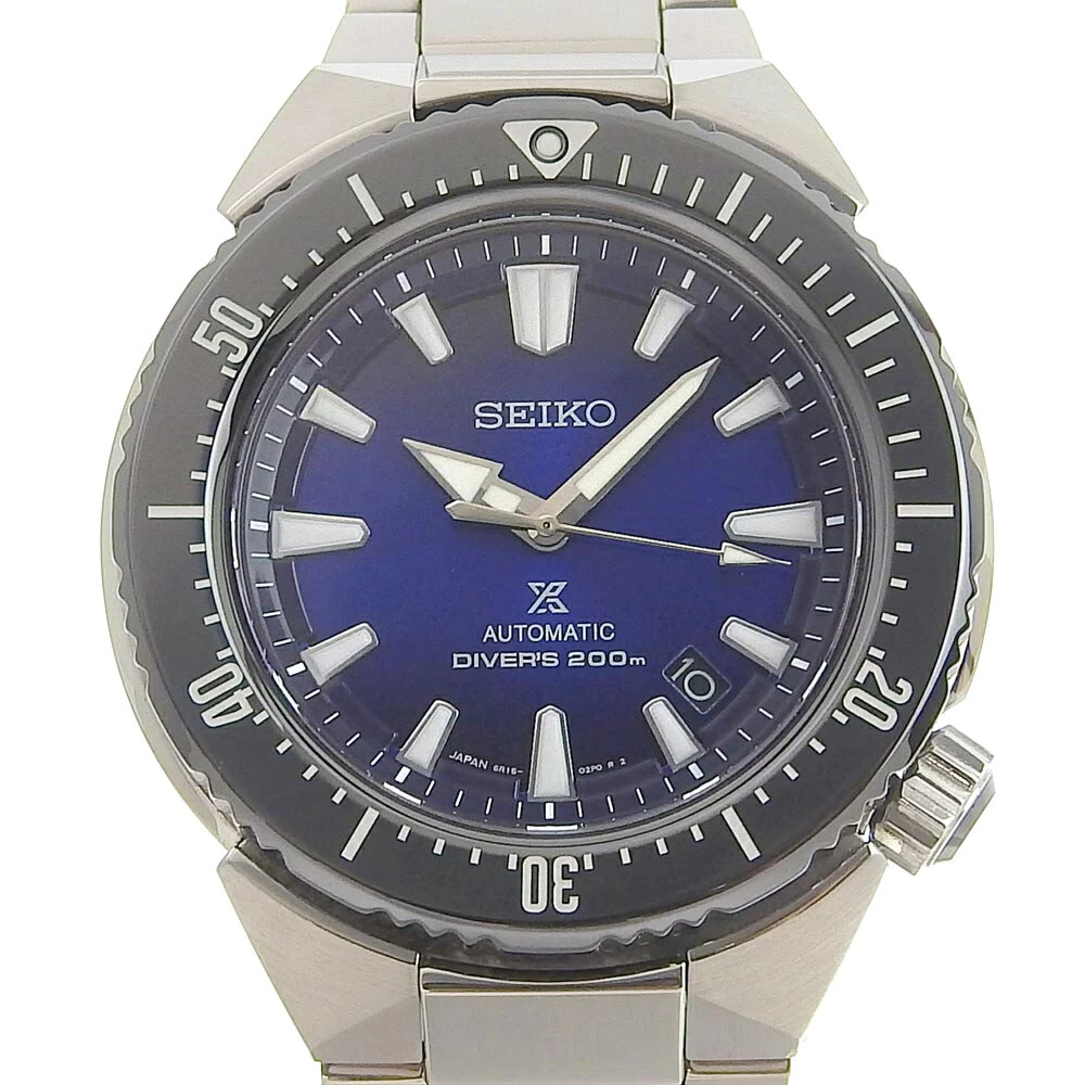 [Genuine Guarantee] Box and Safety Super Beautiful Seiko Seiko Prospec Diver Scuba Transocean Blue Dial 6R15 03G0 SBDC047 