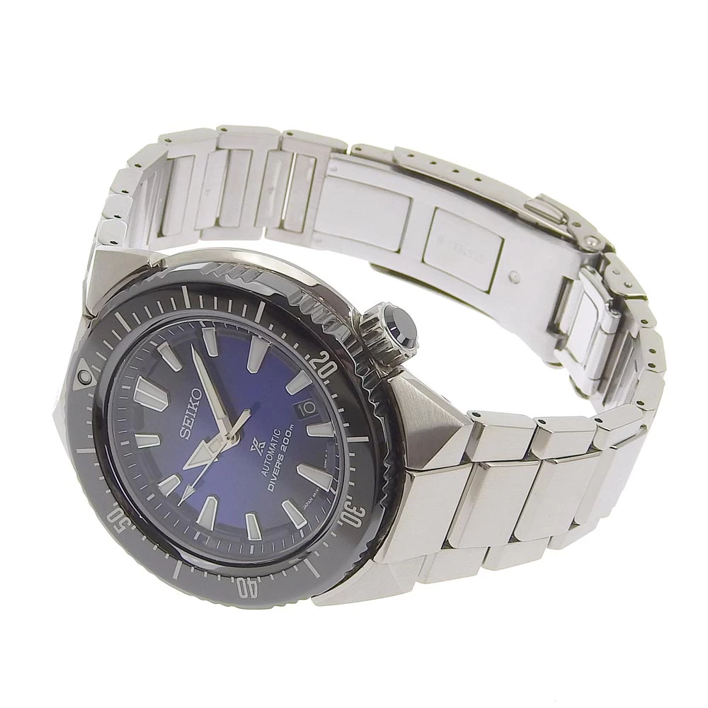 [Genuine Guarantee] Box and Safety Super Beautiful Seiko Seiko Prospec Diver Scuba Transocean Blue Dial 6R15 03G0 SBDC047 