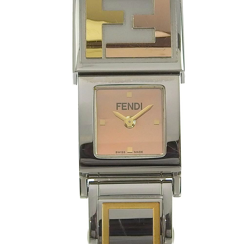 [Genuine Guarantee] Box/Safety Fendi FENDI Orologi Secret 2 Time Zone Ladies Quartz Battery 5500L Rare Rare 