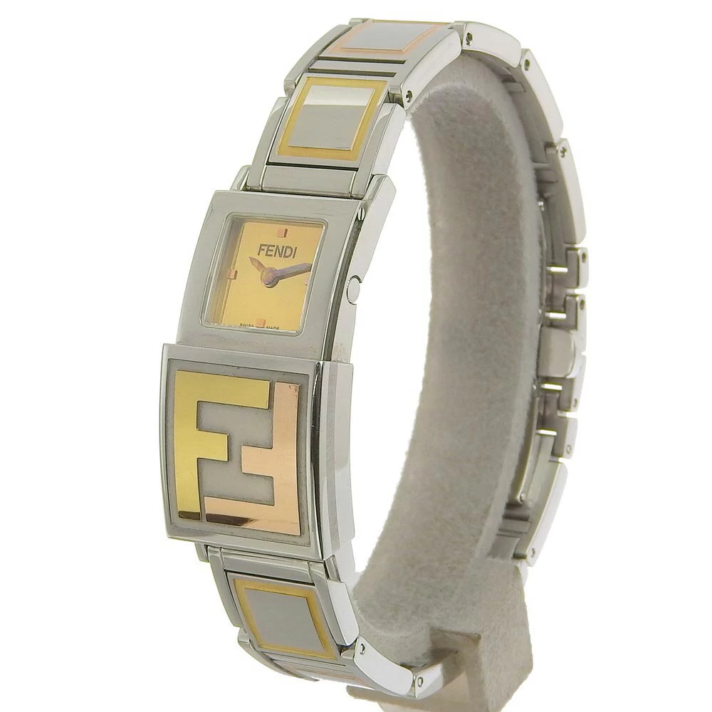 [Genuine Guarantee] Box/Safety Fendi FENDI Orologi Secret 2 Time Zone Ladies Quartz Battery 5500L Rare Rare 