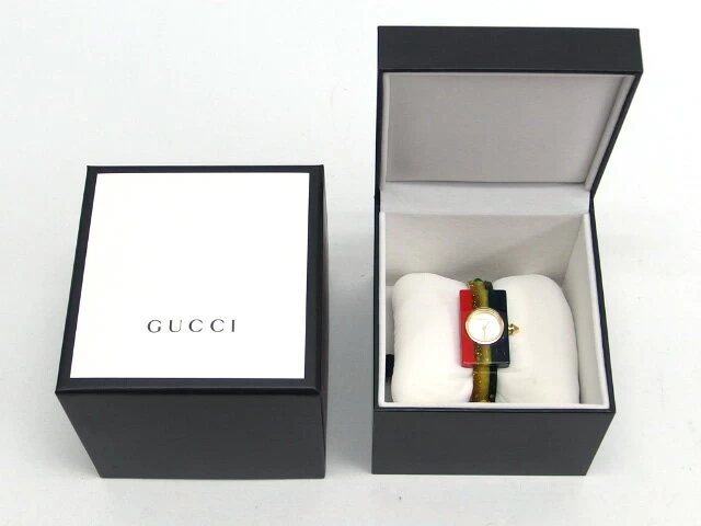 Gucci Sherry Web Stripe Bijou Bangle Watch Multicolor [Unused Item] [2021119]