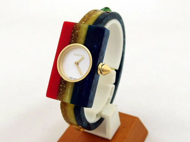 Gucci Sherry Web Stripe Bijou Bangle Watch Multicolor [Unused Item] [2021119]