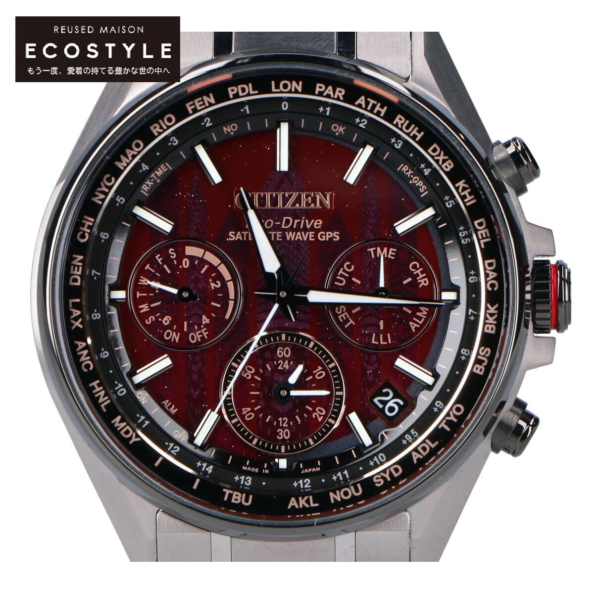 CITIZEN CITIZEN [Beautiful Product/World Limited 1,100 Books] CC4005-71Z Cal.F950 ATTESA ATTESA ATESSA JOUNETSU COLLECTION Super Titanium Chronograph Eco Drive Radio Wave Silver 