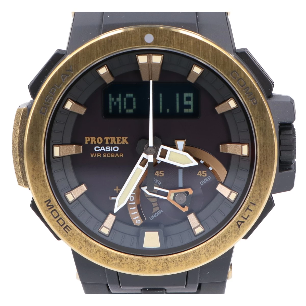 CASIO Casio [Beautiful] PRW-7000V-1JF PRO TREK Multifield Line Pro Trek Vintage Gold Multi Band 6 Tough Solar Radio Black/ Vintage Gold 