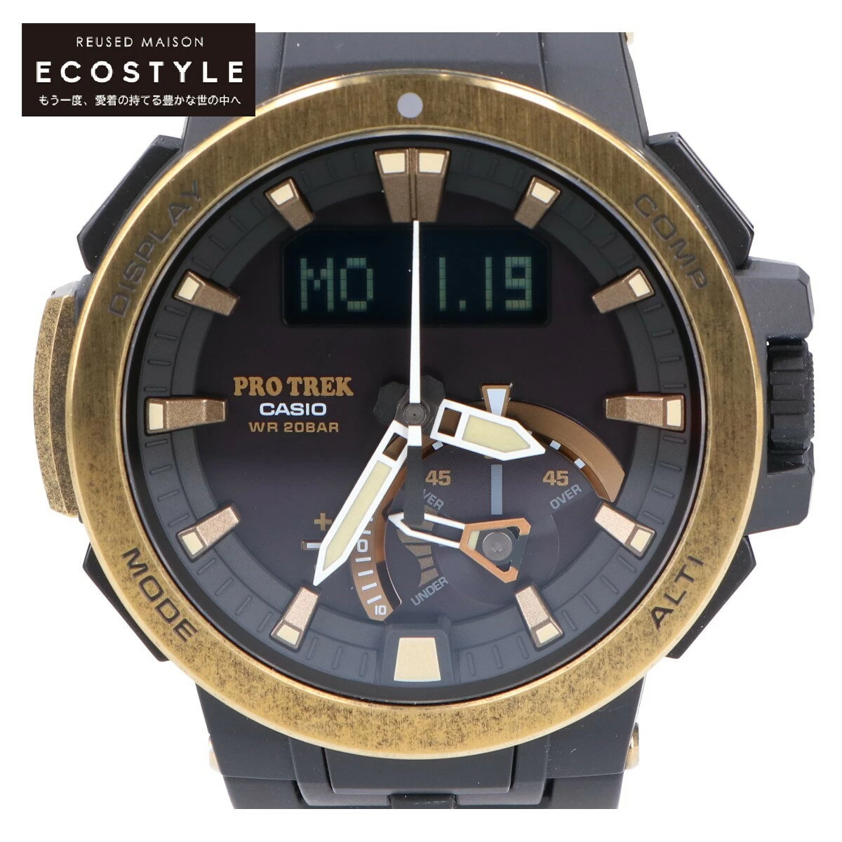 CASIO Casio [Beautiful] PRW-7000V-1JF PRO TREK Multifield Line Pro Trek Vintage Gold Multi Band 6 Tough Solar Radio Black/ Vintage Gold 