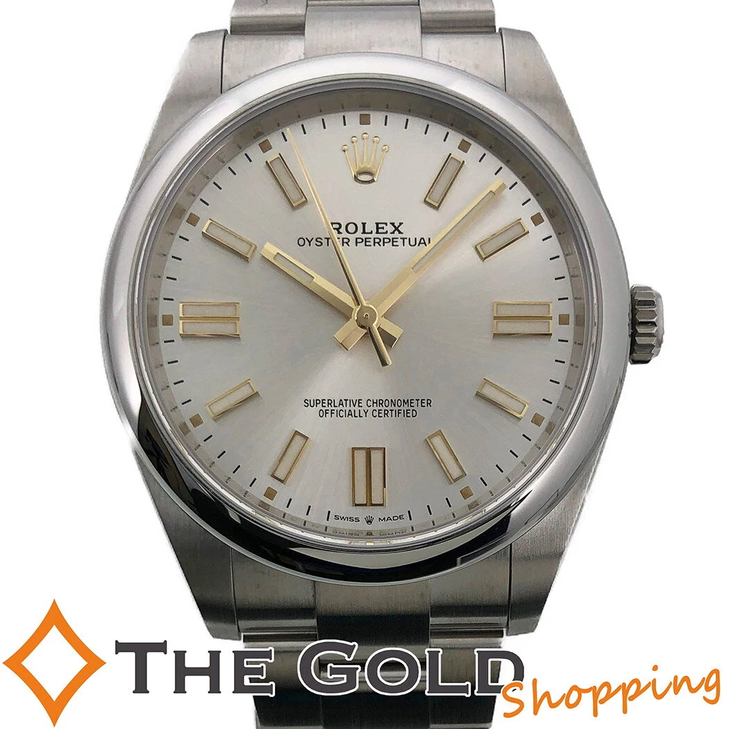 ROLEX OYSTER PERPETUAL 124300 2021 NEW GALA SILVER DIAL SUNRAY ROLEX WATCH FOR MEN 