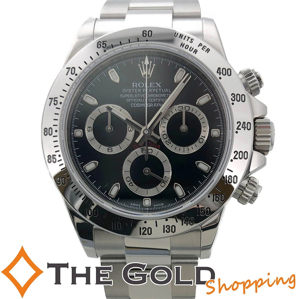 ROLEX COSMOGRAPH DAYTONA 116520 2014 DOMESTIC BLACK DIAL NASHIJI BUCKLE RANDOM ROLEX WATCH FOR MEN 