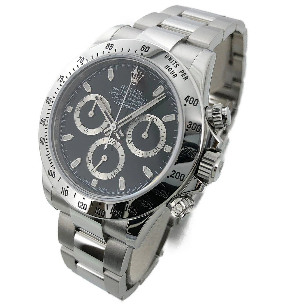ROLEX COSMOGRAPH DAYTONA 116520 2014 DOMESTIC BLACK DIAL NASHIJI BUCKLE RANDOM ROLEX WATCH FOR MEN 