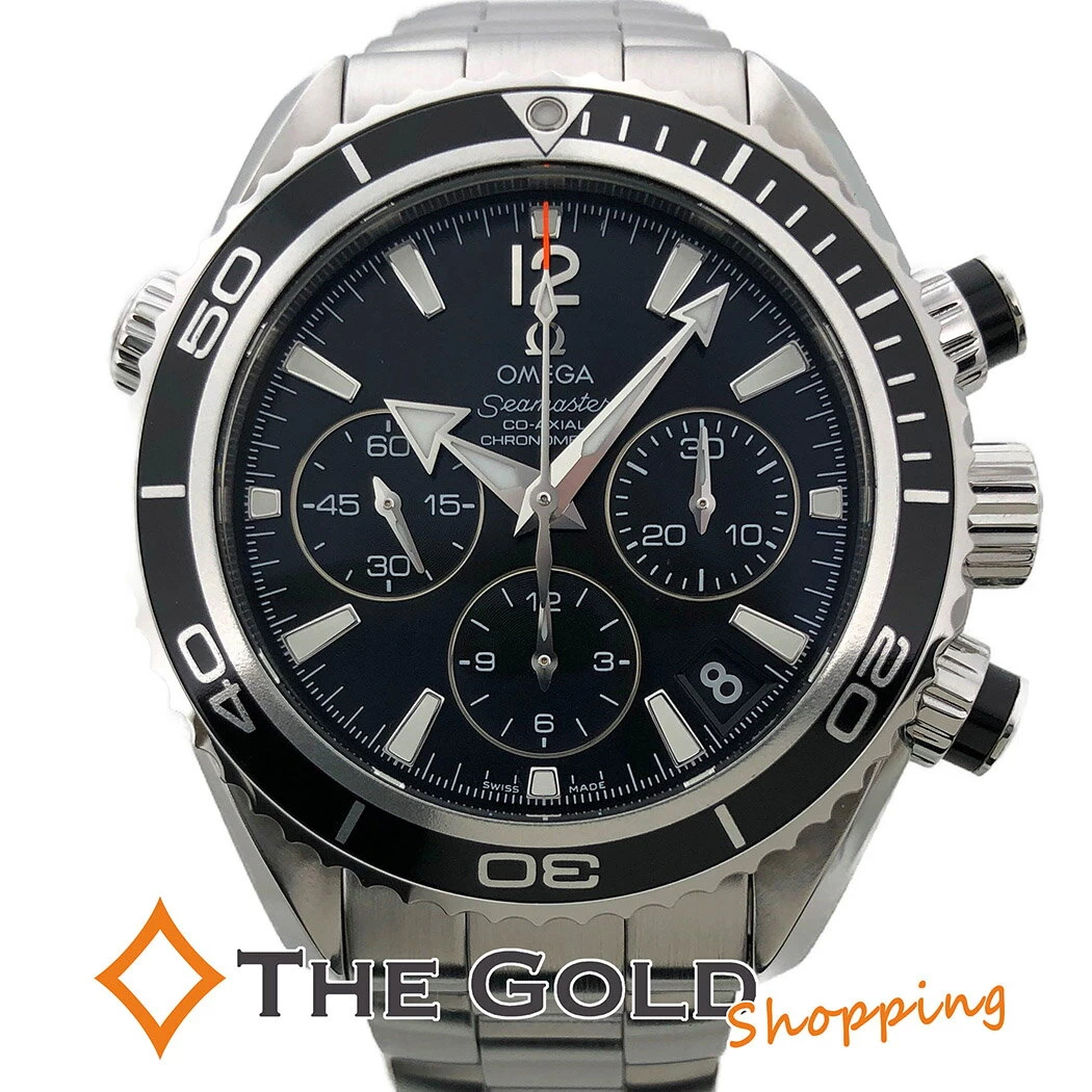 OMEGA Seamaster Planet Ocean 222.30.38.50.01.001 22230385001001 Automatic Black Dial Chronograph Omega Watch for Men 