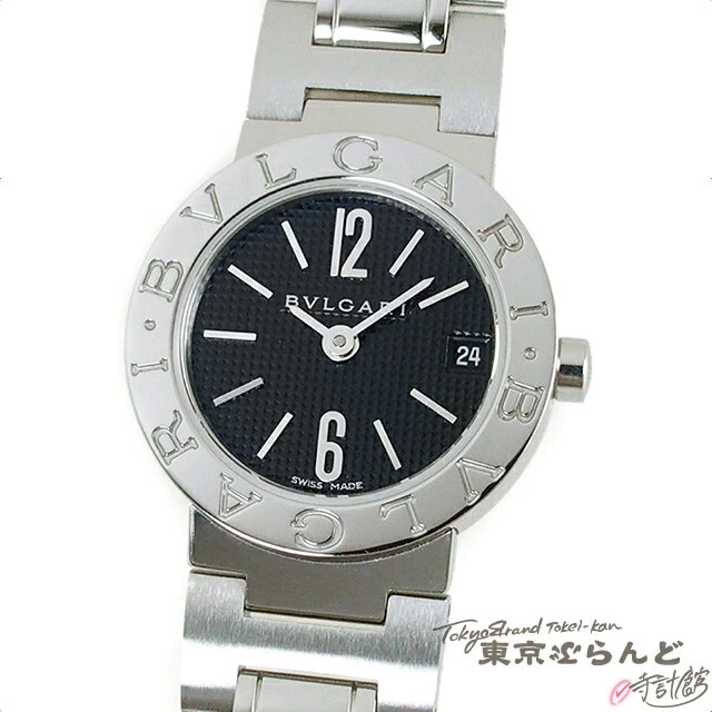 [Returnable] [△ Pay attention to discounted items!] Bulgari BVLGARI Bvlgari Ladies Quartz Battery Operated SS Date Black Dial Black BB23SS Finished 101602278