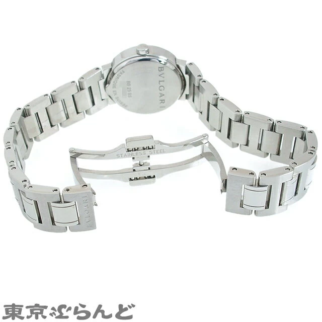 [Returnable] [△ Pay attention to discounted items!] Bulgari BVLGARI Bvlgari Ladies Quartz Battery Operated SS Date Black Dial Black BB23SS Finished 101602278