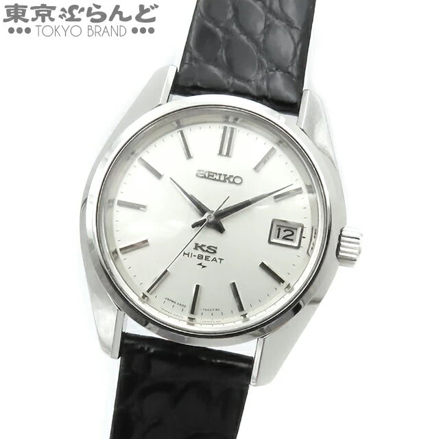 [Returnable] Seiko SEIKO King Seiko 45KS Silver SS Leather High Beat 36000 KS Medallion Hand Wound OH Pre-Finished 101657750