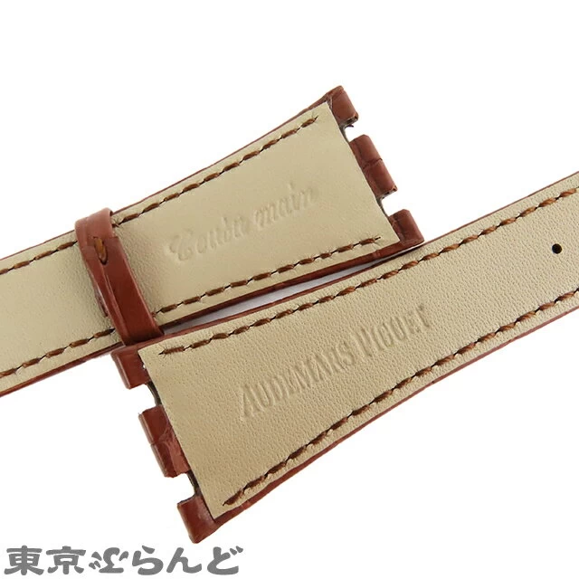 [Returnable] [] Audemars Piguet AUDEMARS PIGUET Royal Oak Replacement Belt Strap Leather Brown Brown Rug Mounting Width 26mm PDW 101604671