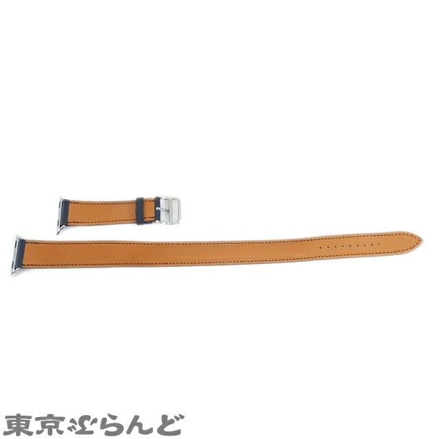 [Last Summer Sale ◇] [New Same Item] Hermes HERMES Double Tour Apple Watch 41mm Belt Swift Black C Engraved 2018 PDW [Returnable] 101645231