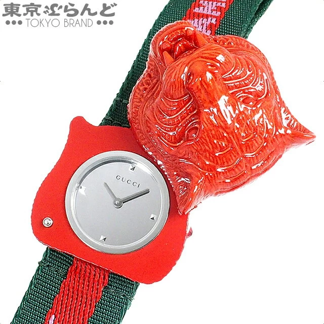 [Returnable] [Settlement Sale◎] Gucci GUCCI Le Marche de Merveille Secret Boys Quartz Red Red Cat 146.4 YA146409 Exhibit Unused pdw 101600619