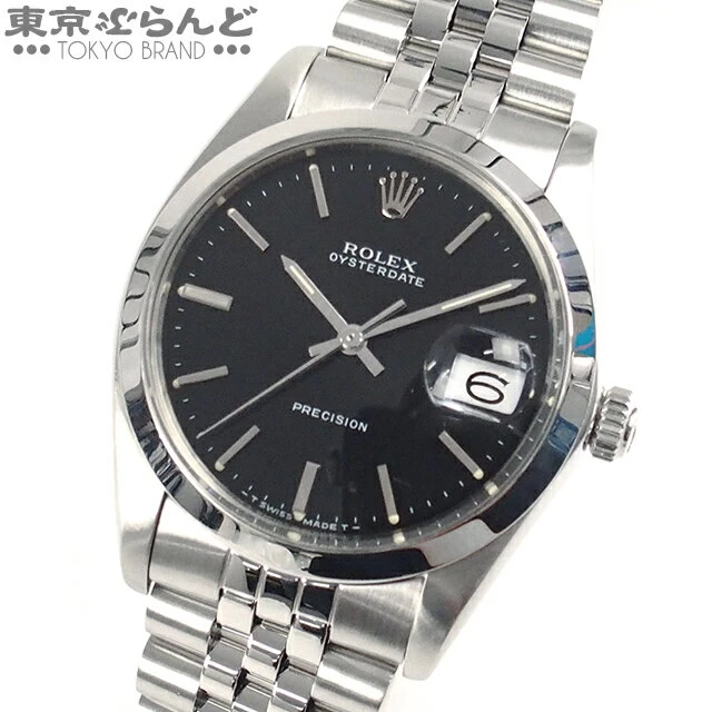 [Returnable] Rolex Rolex Oyster Date Hand Wound SS Jubilee Breath Black Dial 88 Series 6694 Finished TK■ 101645248
