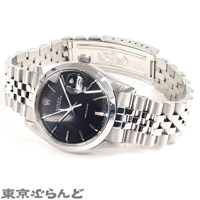[Returnable] Rolex Rolex Oyster Date Hand Wound SS Jubilee Breath Black Dial 88 Series 6694 Finished TK■ 101645248