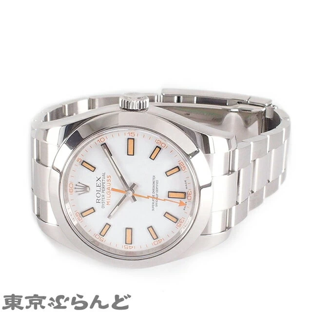 [Returnable] [Ginza Store Opening Commemorative SALE #】ロレックス ROLEX Milgauss 116400 V Number Tropical Mango White Dial Oyster Breath Automatic Finished PDW TK■ 101649634