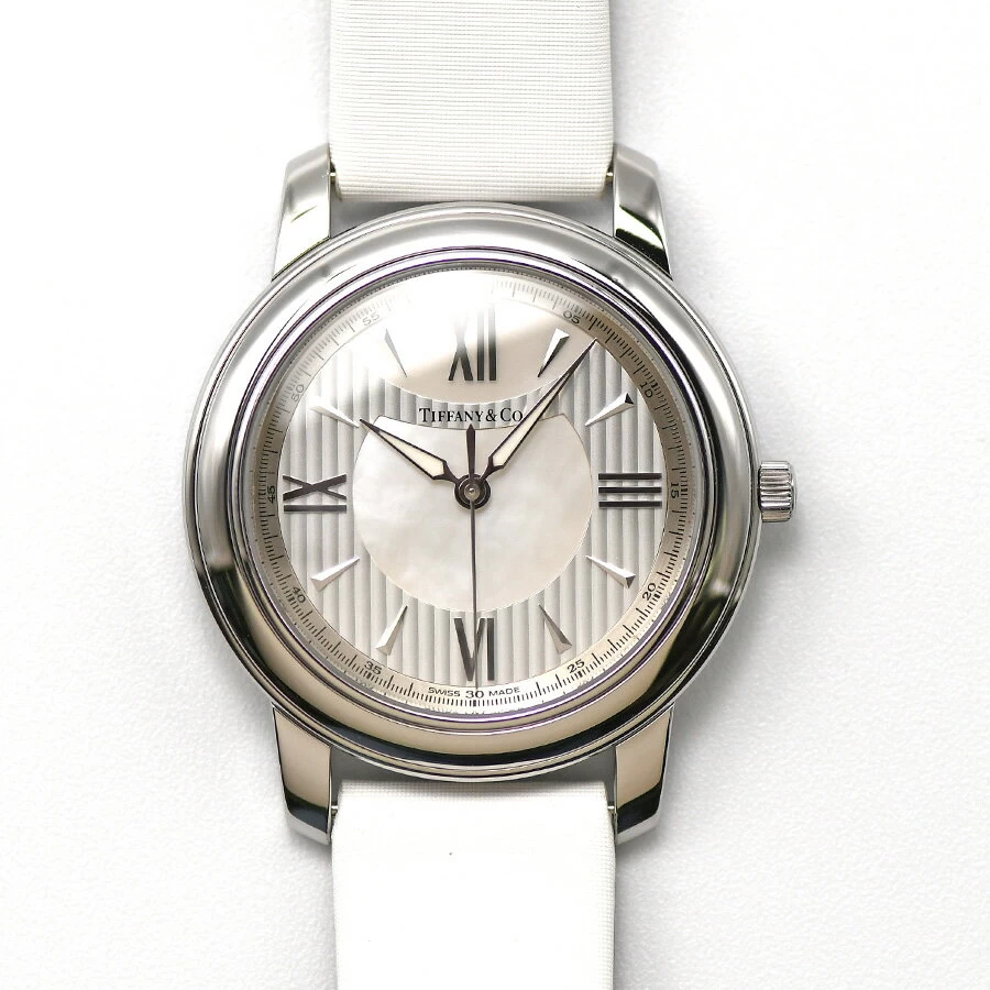  Tiffany & Co. Tiffany & Co Mark Mark Z0046.17.10A91 A40A Quartz Shell Dial SS/Leather for Women Women Women 