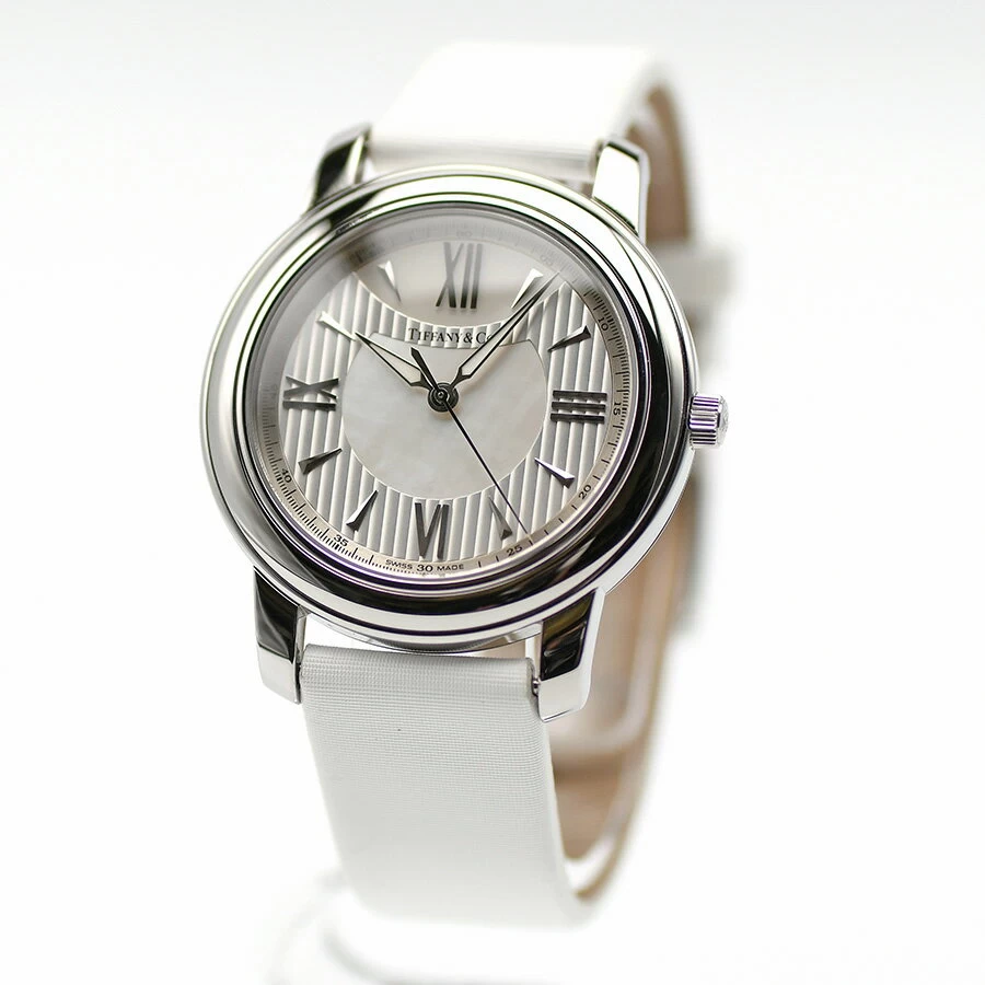  Tiffany & Co. Tiffany & Co Mark Mark Z0046.17.10A91 A40A Quartz Shell Dial SS/Leather for Women Women Women 