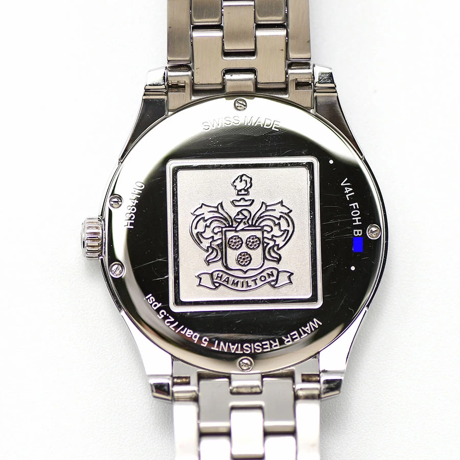  Hamilton Hamilton Jazzmaster Thinline Small Second H38411140 Quartz Gentleman Men's Polished Finish 