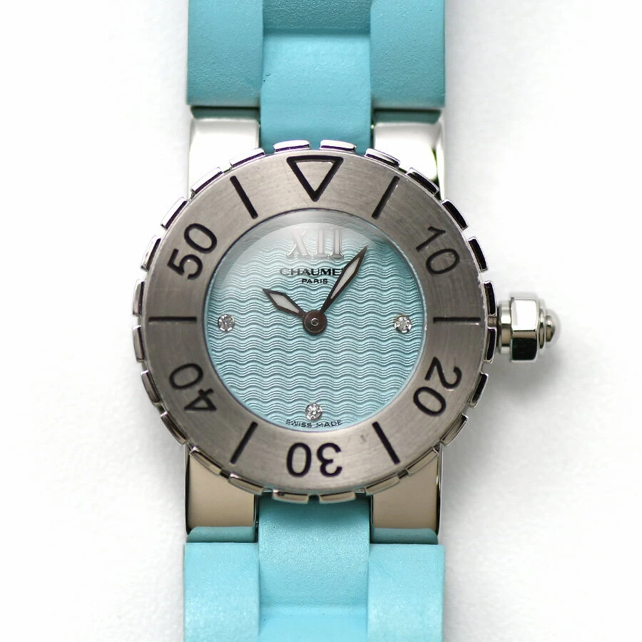 Chaumet Chaumet Class One 621 Quartz 100m Waterproof Blue Dial Ladies Women's Ladies Ladies Ladies Ladies Ladies Polished Finish 