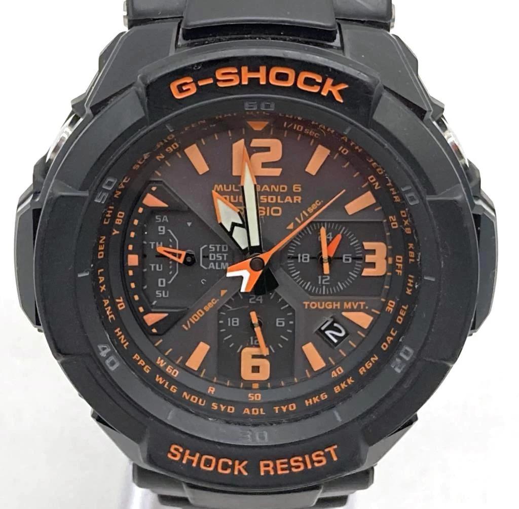 CASIO G-SHOCK Casio G-SHOCK GW-3000B Black Black Orange Chronograph Waterproof for Everyday Use 03r6266 [Iruma Store]