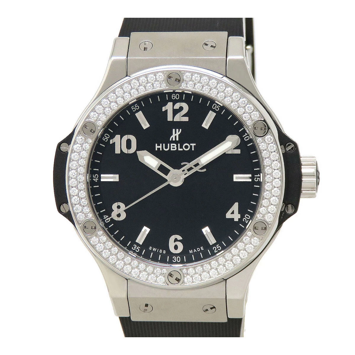 HUBLOT BIG BANG STEEL DIAMOND 361.SX.1270.RX.1104 QUARTZ STAINLESS STEEL HUBLOT [WATCH]