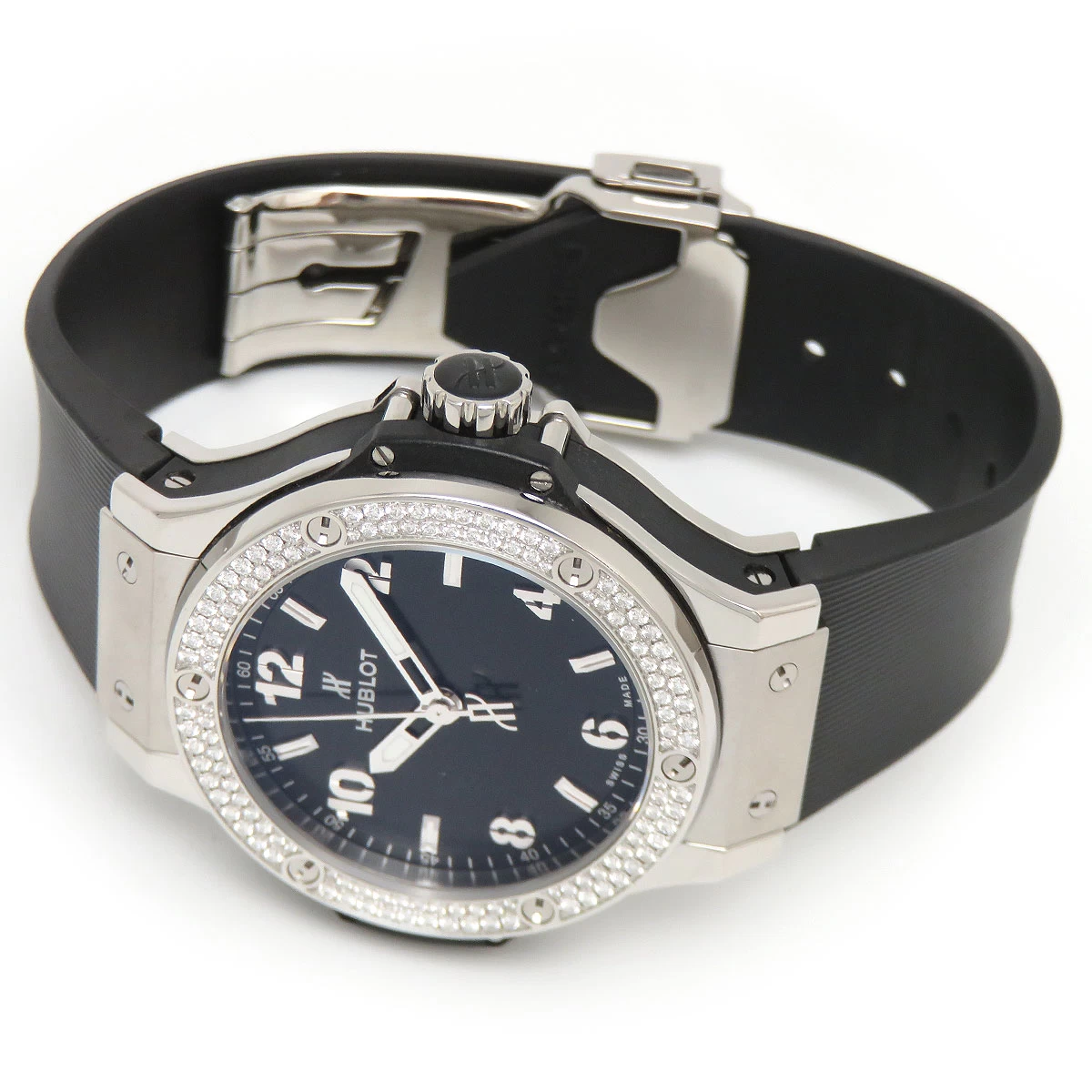 HUBLOT BIG BANG STEEL DIAMOND 361.SX.1270.RX.1104 QUARTZ STAINLESS STEEL HUBLOT [WATCH]