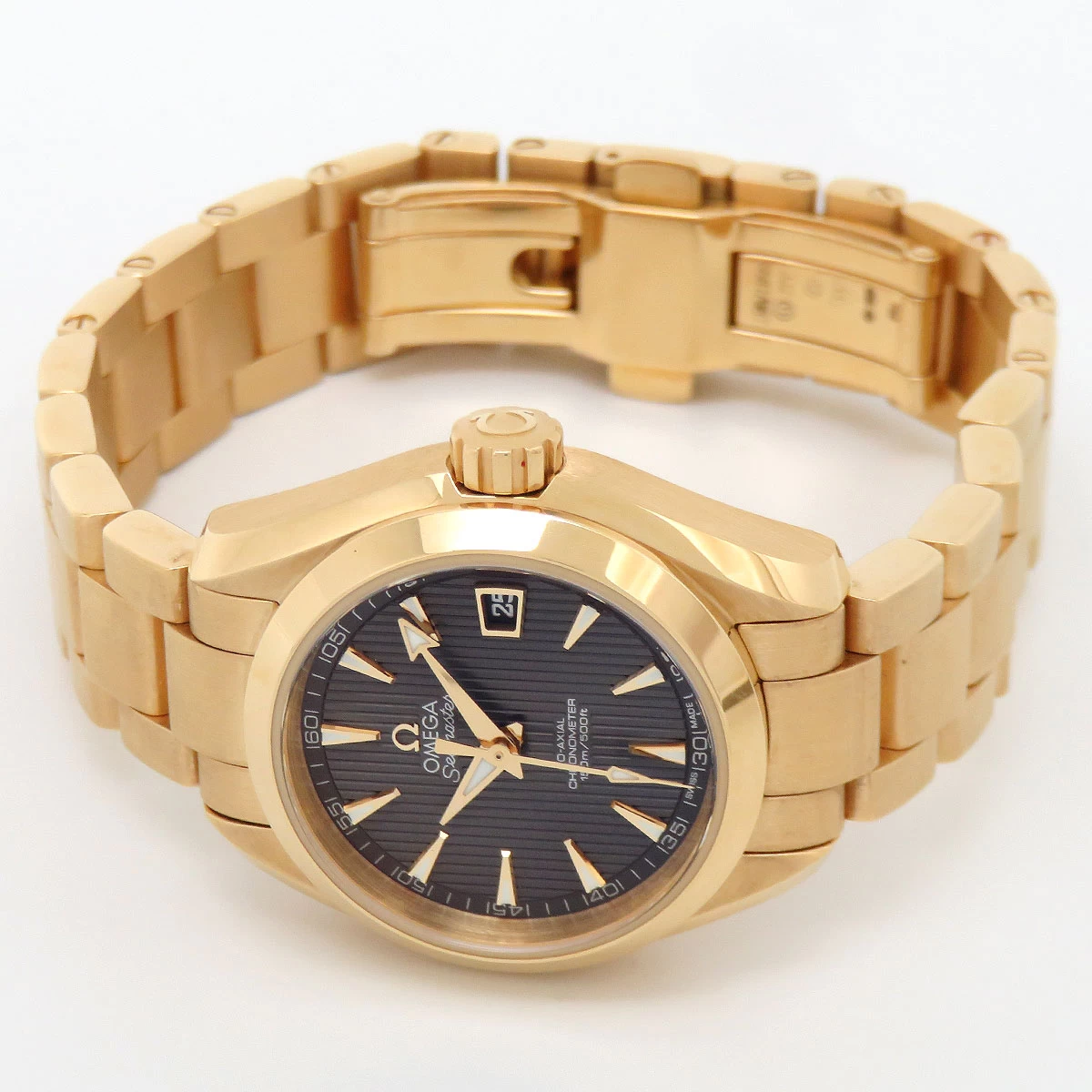 Omega Aqua Terra 150m Co-Axial Chronometer 231.50.30.20.06.002 Automatic Yellow Gold Ladies OMEGA [unused item] [watch]
