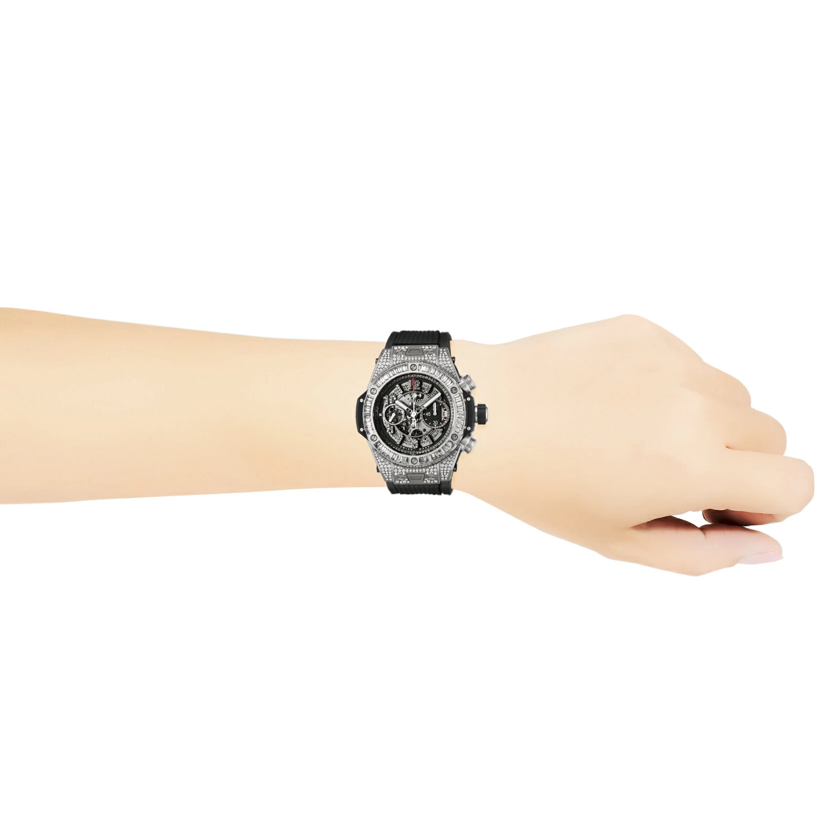 [: BOX Bad] HUBLOT HUBLOT Big Bang Unico Titanium Jewelry Automatic Skeleton 411.NX.1170.RX.0904 Luxury Brand