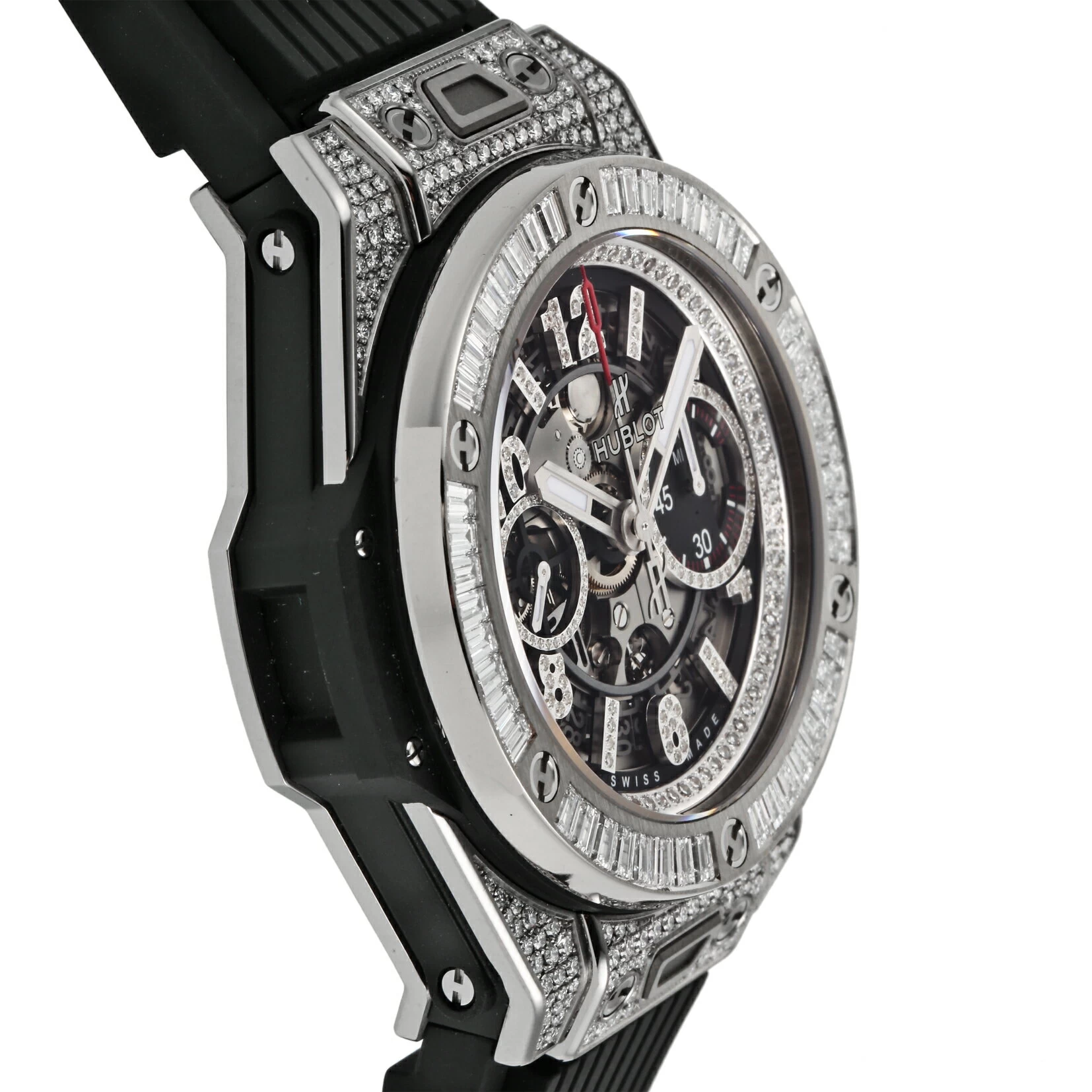 [: BOX Bad] HUBLOT HUBLOT Big Bang Unico Titanium Jewelry Automatic Skeleton 411.NX.1170.RX.0904 Luxury Brand