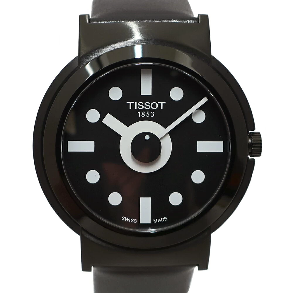 [Sakae] [TISSOT] Tissot Heritage Memphis Limited Edition Sottsass T1344103705100 3000 pcs limited black SS leather quartz [unused]