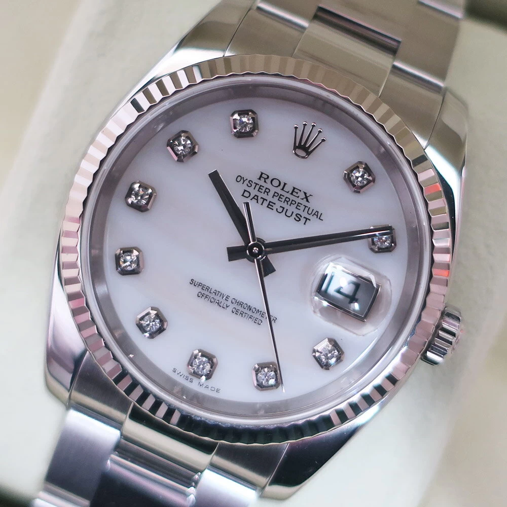 [Sakae] [Rolex] Rolex Datejust 36 116234NG D Number Shell Diamond Oyster SS WG Self-Winding [Finished]
