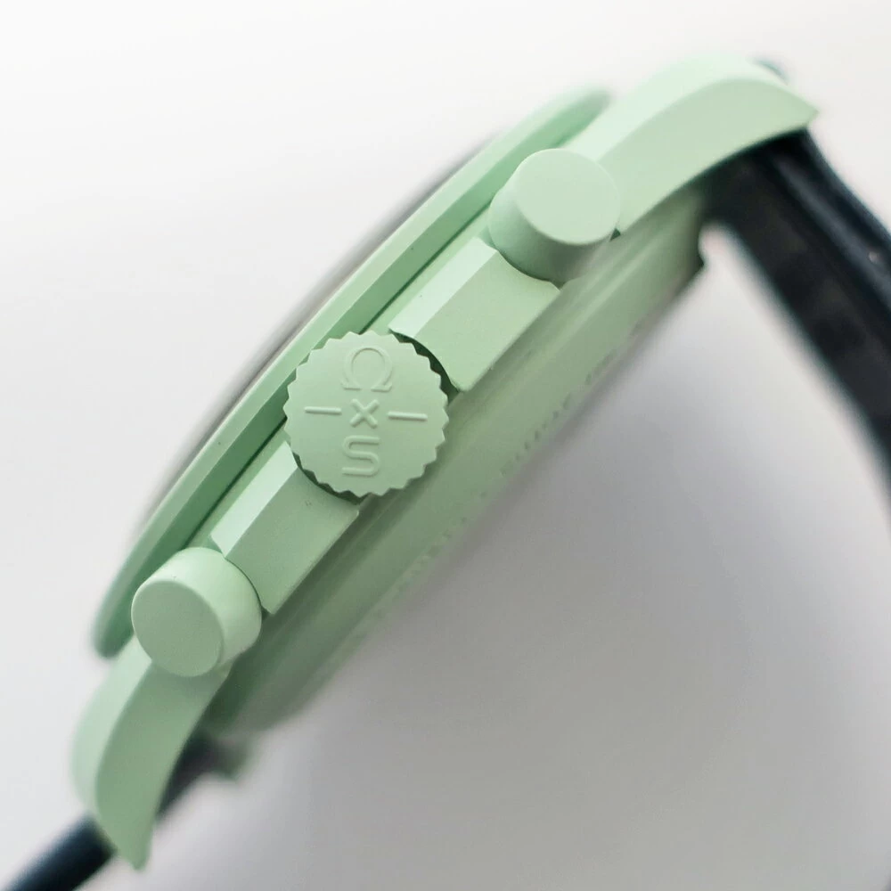 [Sakae] [SWATCH x OMEGA] Swatch x Omega MISSION ON EARTH Mission On Earth SO33G100 Speedmaster Moon Swatch Green Navy Quartz 